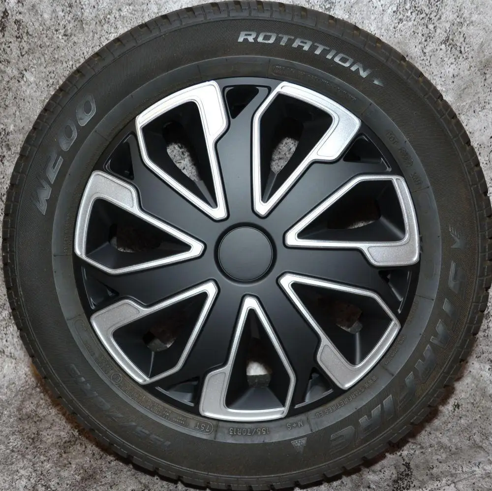 Автомобільні колпаки ARGO R14 ULTIMO SILVER>BLACK. Колпаки на дисках / Колпаки на колесах.