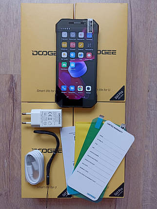 Захищений Смартфон DOOGEE S41 Pro black 4\32gb 6300mAh 5.5" IPS Android 12 NFC Новинка, фото 1