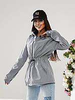 Жіноча демісезонна куртка/ вітрівка арт А101 / демісезонна куртка / сірий/ сірого кольору