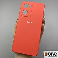 Чохол накладка бампер для OPPO A57 5G Silicone Case Колір Червоний (Red) Soft-touch з мікрофіброю Full