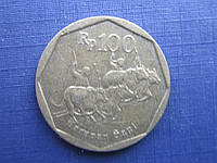Монета 100 рупій Індонезія 1994 фауна перегонів на биках
