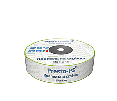 Крапельна стрічка Presto-PS щілинна Blue Line отвори через 20 см, витрата води 2,4 л/год, довжина 500 м