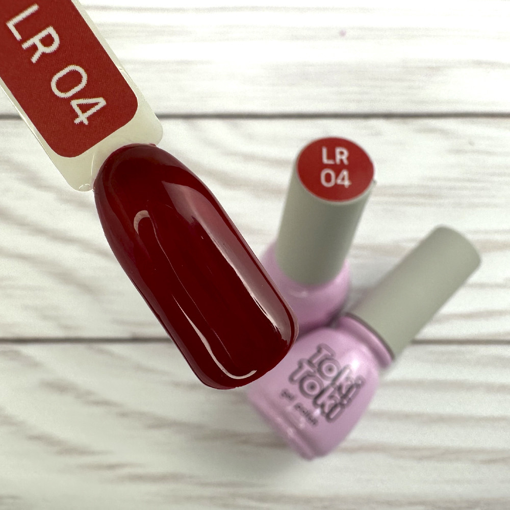 Гель лак для нігтів червоний Toki-Toki Lady in Red №4 5 мл