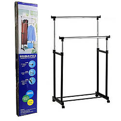 Підлогова вішалка-стійка для одягу Double Pole WJF 001 (30 кг) / Універсальна вішалка