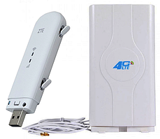 Комплект 4G+LTE+3G WiFi Роутер ZTE MF79U USB Київстар, Vodafone, Lifecell з антеною MIMO 2×9dbi Укр