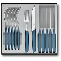 Набор столовых приборов Victorinox Swiss Modern Table Set Vx69096.11W2.12Blue 12 предметов