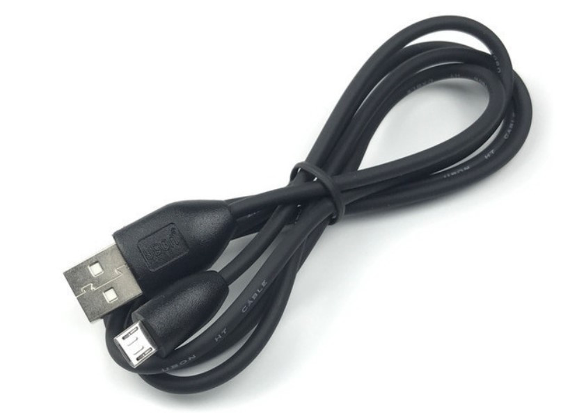 USB-micro USB 1 м круглий чорний