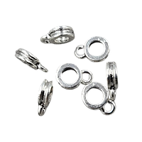 Бейл Finding Тримач для підвіски кулона тонкий Сталистий 14 мм x 10 мм х 4 мм