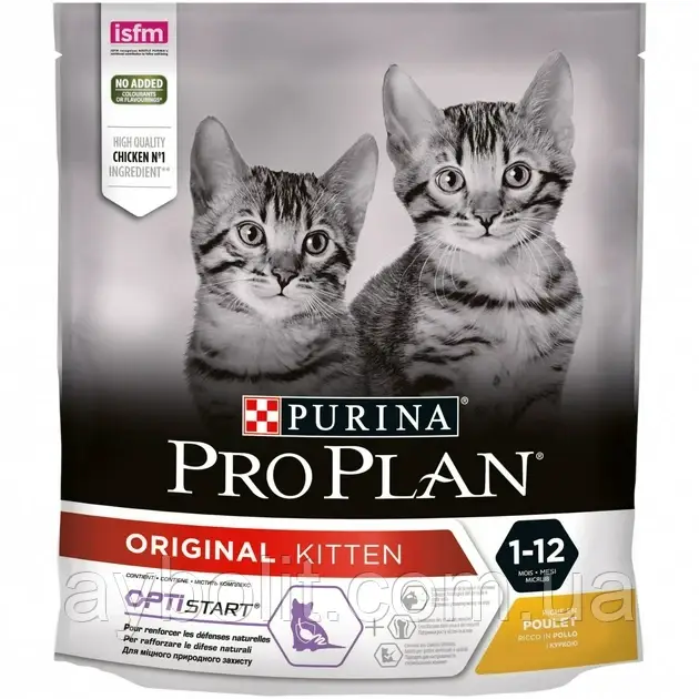 Сухий корм Purina Pro Plan ORIGINAL Kitten для кошенят, Курка 400 г (7613036545099)
