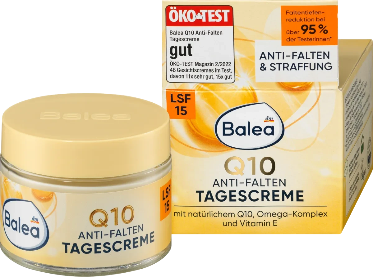 Денний крем проти зморшок  Balea Q10 Anti-Falten 50 мл (LSF 15)
