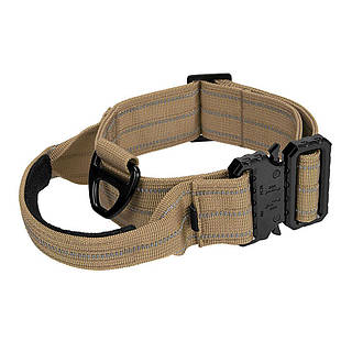 Нашийник для собак Berry, світловідбиваючий для середніх і великих порід, Коричневий М