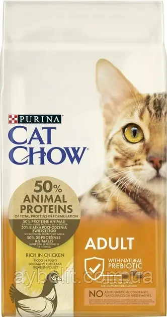 Сухий корм Purina Cat Chow Adult для котів, Курка 15 кг (5997204514127)