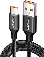 Кабель Ugreen Type-C to USB Type A Huawei SuperCharge Cable 6А 100W ( 60729 ) 1.5м Black