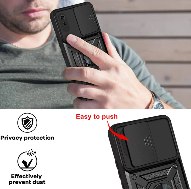 Ударостійкий чохол Camshield Serge Ring for Magnet для Xiaomi Redmi 9A Ударостійкий чохол Camshield Serge Ring for Magnet для Xiaomi Redmi 9A