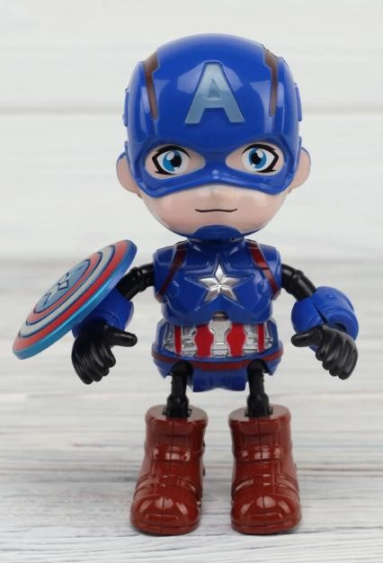 Робот інтерактивний металевий супергерой Капітан Америка