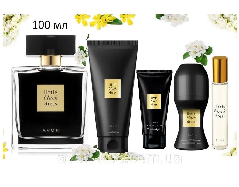 Великий подарунковий набір Avon Little Black Dress 5 в 1 - Ейвон Чорне плаття, фото 1