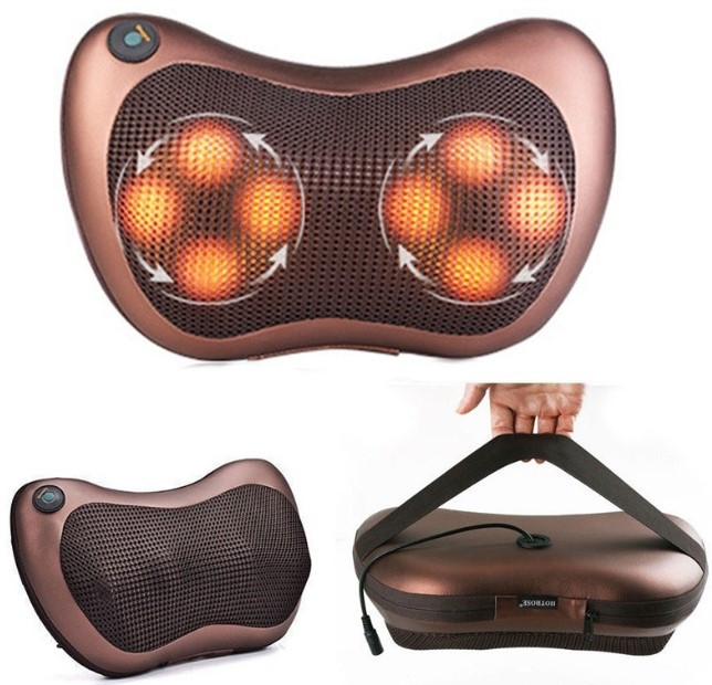 Масажна подушка для шиї та спини Massage Pillow (8 кульок) DL29