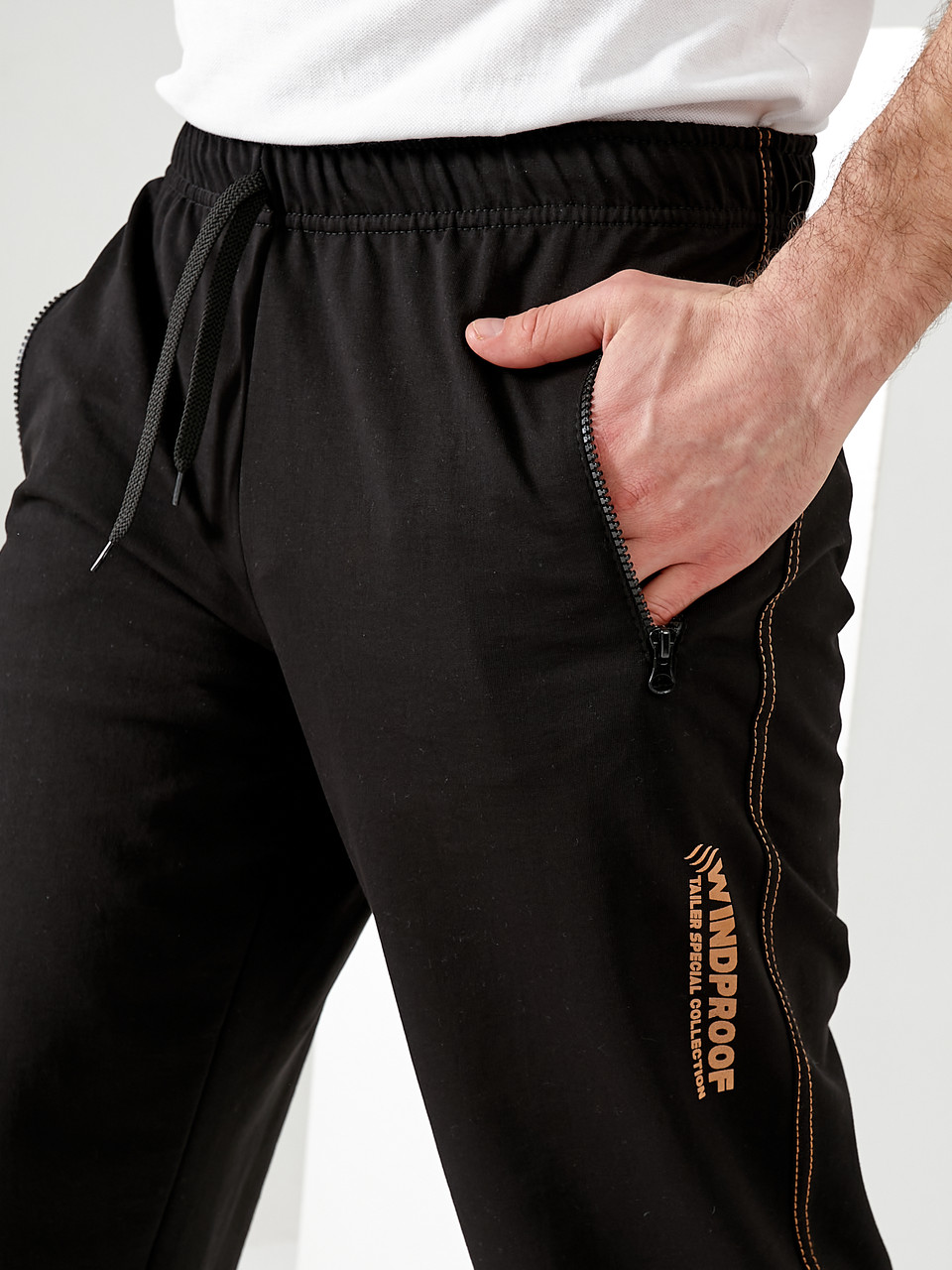 Мужские спортивные штаны из турецкого трикотажа Tailer размеры 48-58 50 - фото 5 - id-p1602040480