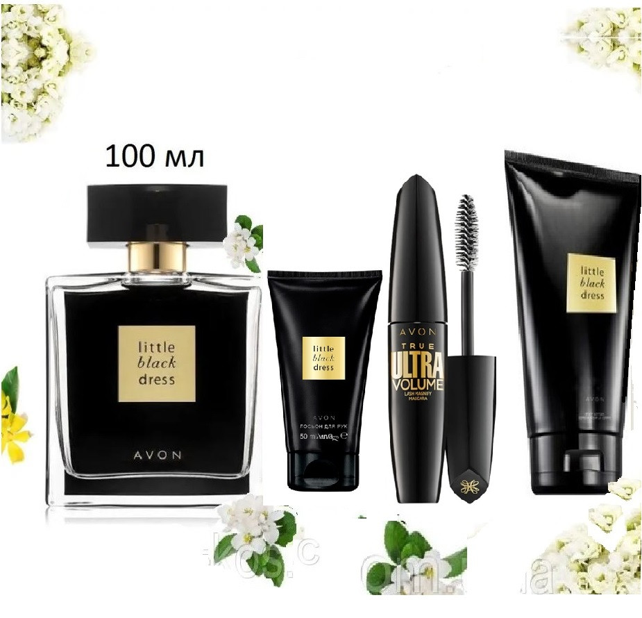 Великий Подарунковий набір Avon Little Black Dress з 4-х одиниць - Ейвон Чорне плаття