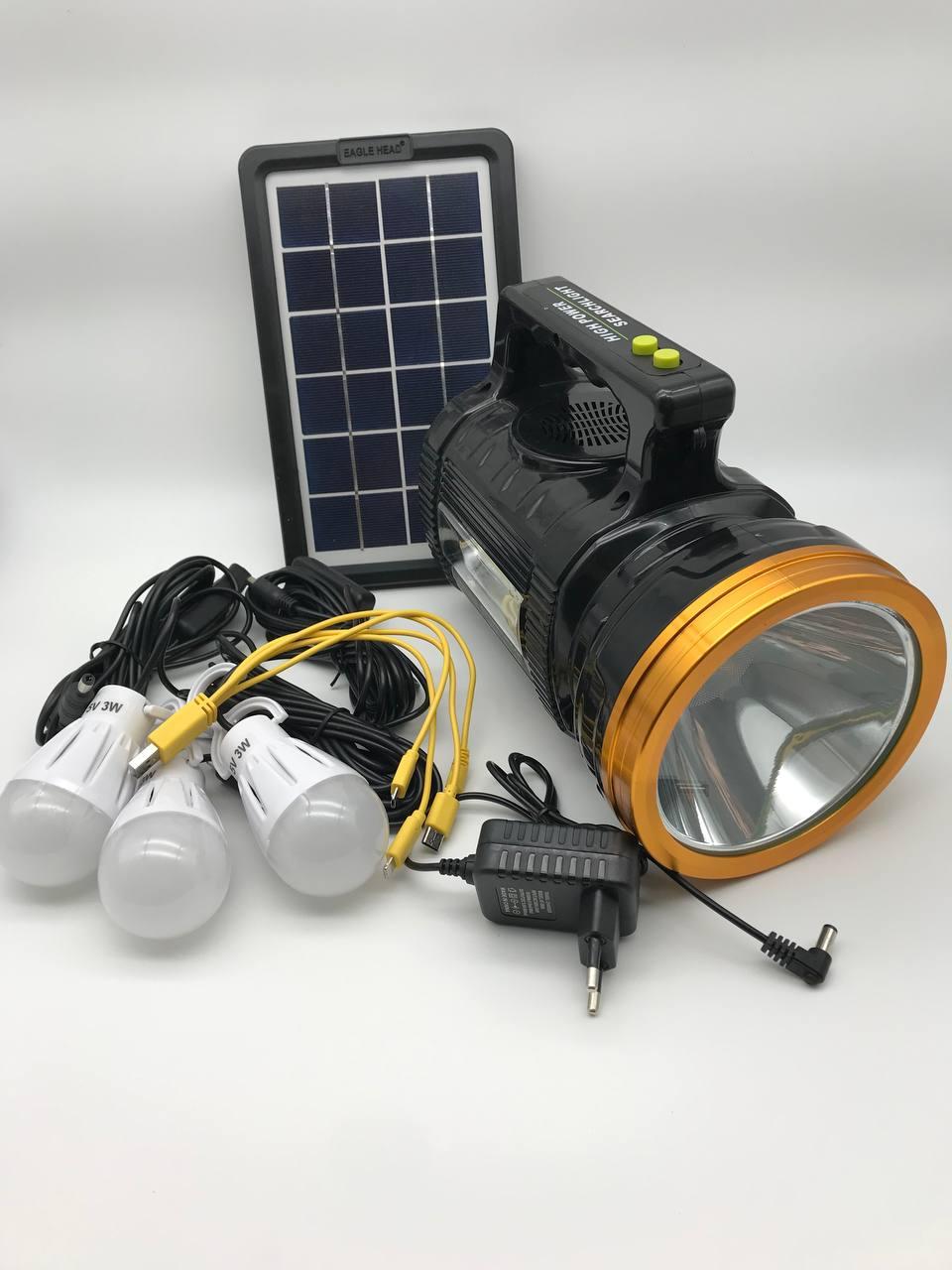 Ліхтар Digital light kit 5V COB light WXH-X9A із сонячною панеллю, фото 1