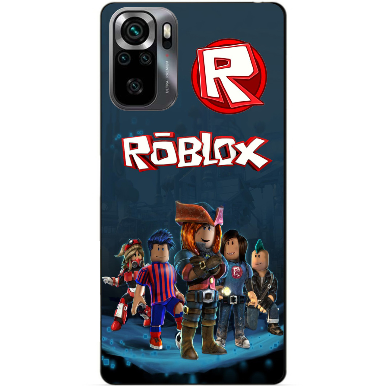 Силіконовий бампер чохол для Xiaomi Poco M5s з малюнком Roblox