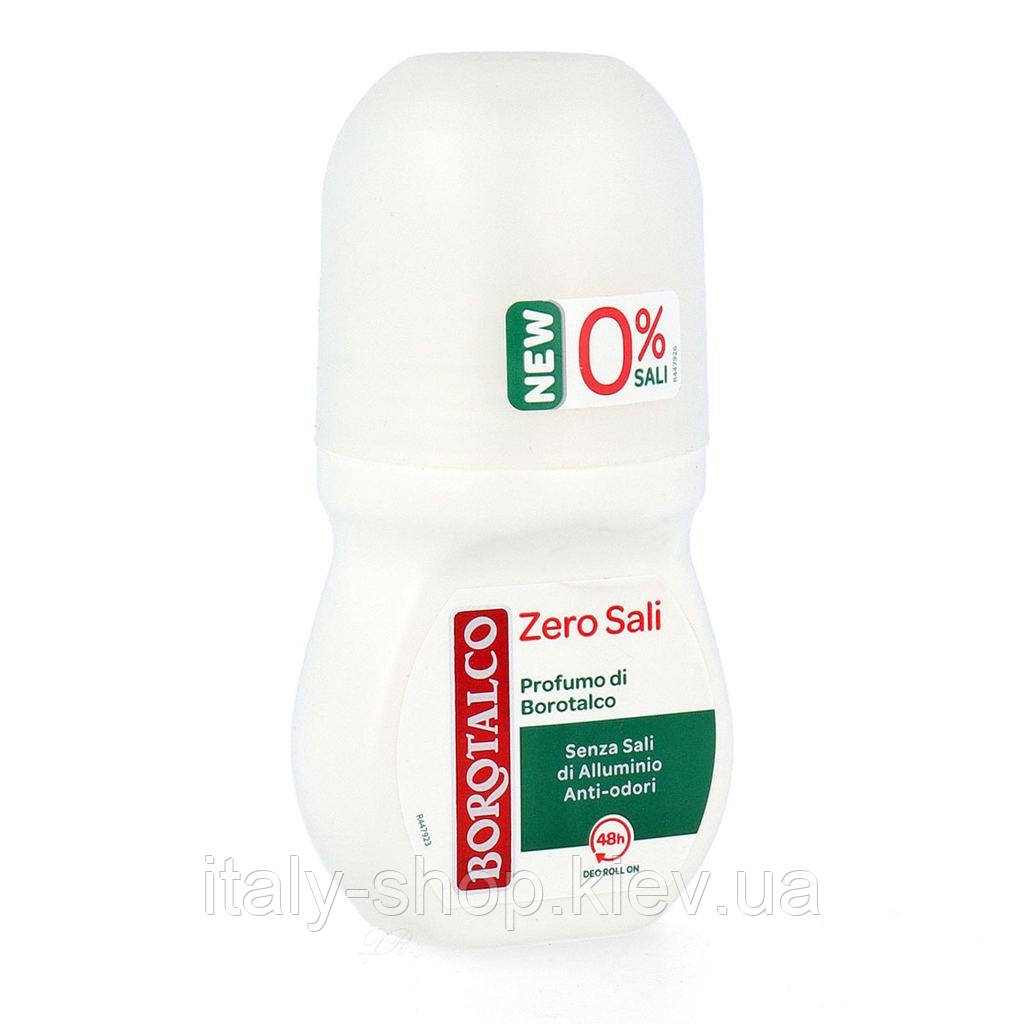 Дезодорант кульковий Borotalco  Zero Sali Roll-On, 50мл Італія, фото 1