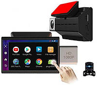 4G Автомобильный регистратор DVR K11 2 камеры ADAS 3" GPS видеорегистратор на Android 8.1
