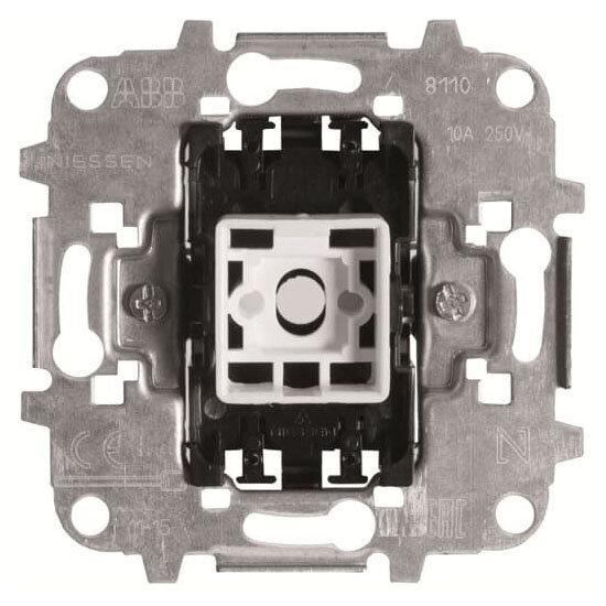 Механізм вимикача/перемикача 1-клавішний, універсальний ABB Niessen 8102 (2CLA810200A1001)