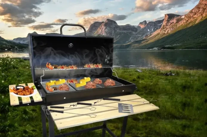 Купить Садовый гриль GoodHome с пепельницей мангал барбекю с крышкой ...