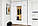 Модульна сучасна стильна стінка з антресолями до передпокою Сан Маріно (5 кольорів) сіра, фото 2