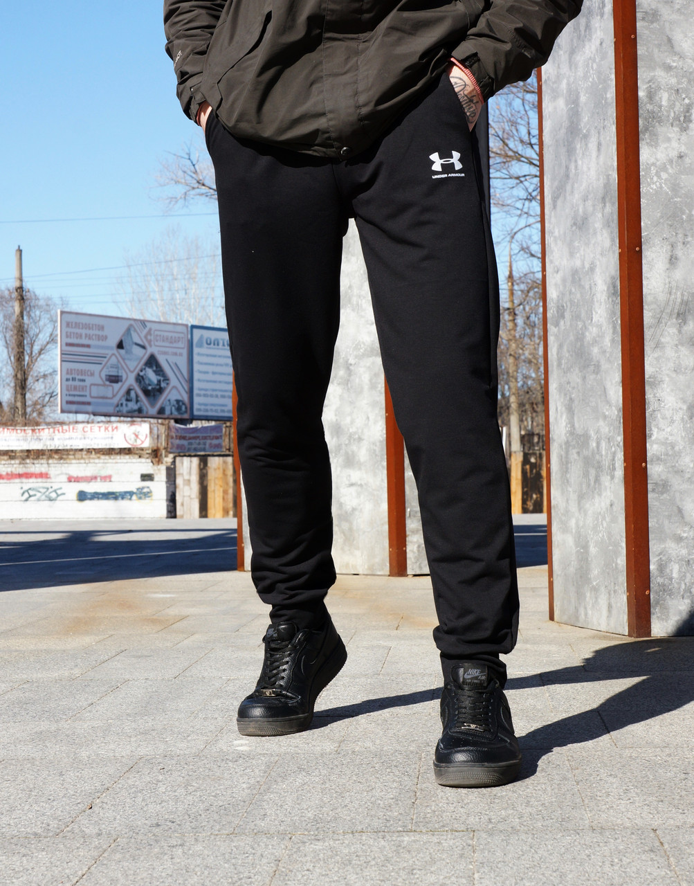 SALE Легкі Чоловічі спортивні штани Under Armour чорні, фото 1