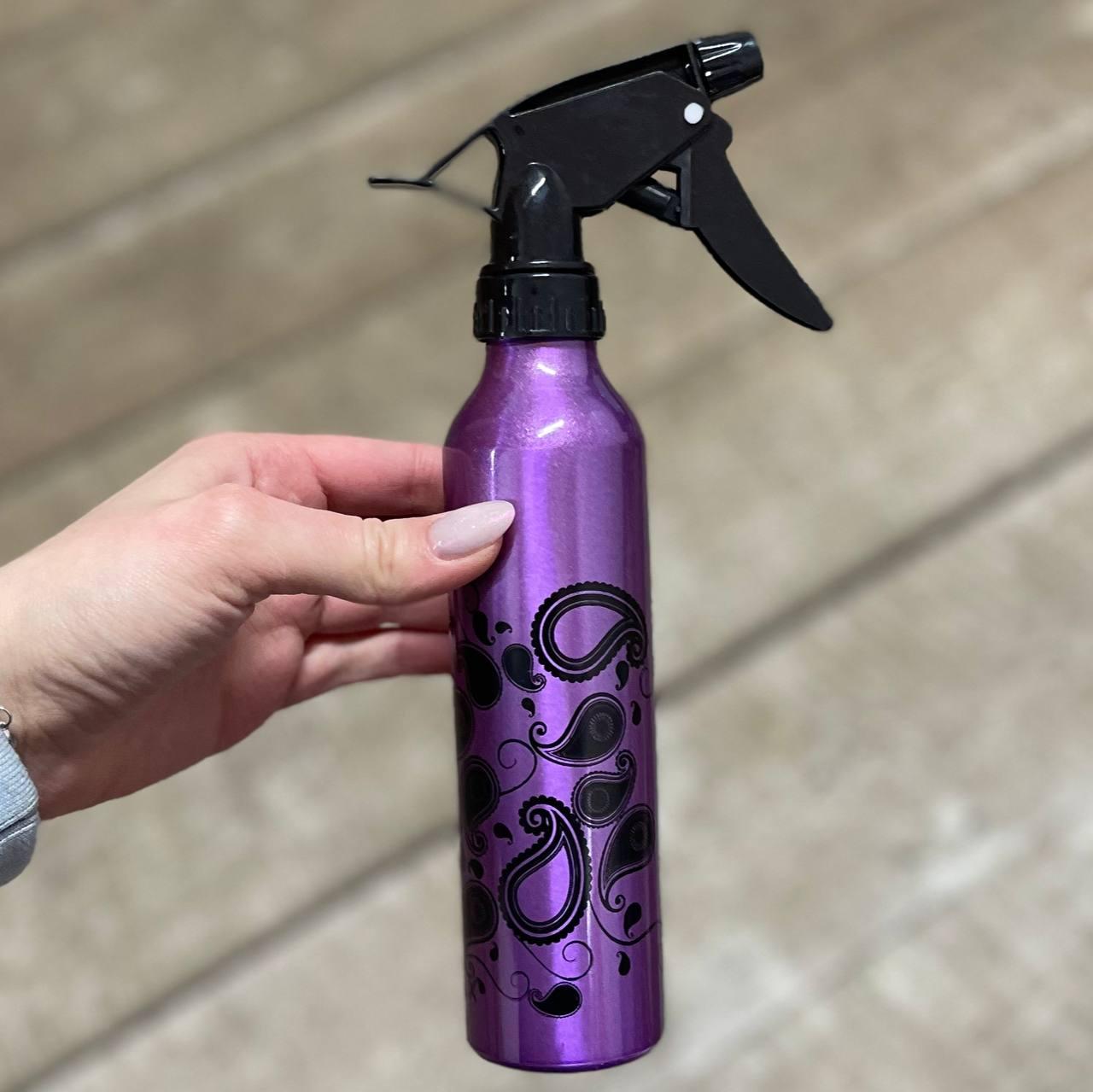 Пульверизатор металевий YRE (Фіолетовий з візерунками)