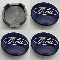 Колпачки на диски Ford C-Max Fusion Kuga Mondeo 6M211003AA 1429118 54мм 50мм синие Форд