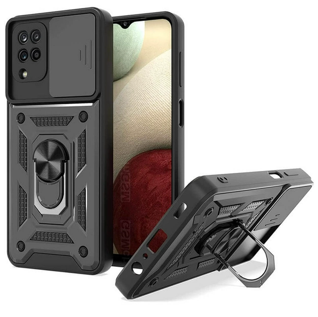 Ударостійкий чохол Camshield Serge Ring for Magnet для Samsung Galaxy A12 (A125F) / M12 (M127F) Ударостійкий чохол Camshield Serge Ring for Magnet для Samsung Galaxy A12 (A125F) / M12 (M127F)
