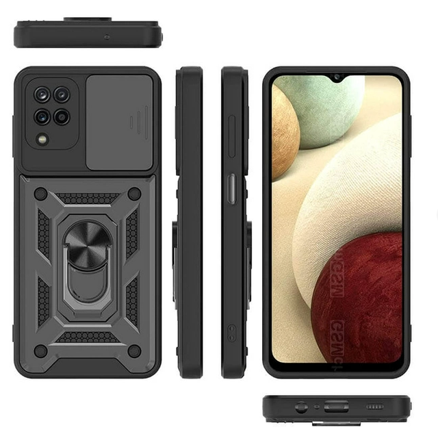 Ударостійкий чохол Camshield Serge Ring for Magnet для Samsung Galaxy A12 (A125F) / M12 (M127F) Ударостійкий чохол Camshield Serge Ring for Magnet для Samsung Galaxy A12 (A125F) / M12 (M127F)