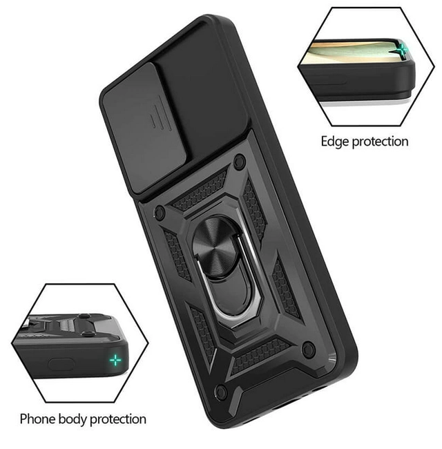 Ударостійкий чохол Camshield Serge Ring for Magnet для Samsung Galaxy A12 (A125F) / M12 (M127F) Ударостійкий чохол Camshield Serge Ring for Magnet для Samsung Galaxy A12 (A125F) / M12 (M127F)