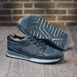 Кросівки Чоловічі Шкіряні Чорні, фото 3