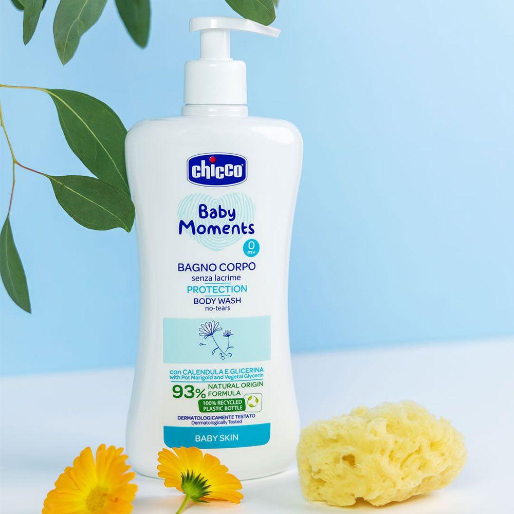 Гель для купання Baby Moments "Без Сліз" з екстрактом календули, 750 мл Chicco, фото 1