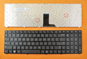 Клавіатура для ноутбука Samsung R580 із фреймом EN чорна БВ
