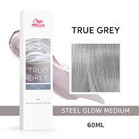 Крем-тонер для сивого волосся з пігментами True Grey Wella Medium Steel Glow