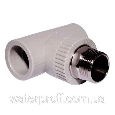 Трійник PPR із зовнішньою різьбою 63х2" під ключ, EVCI