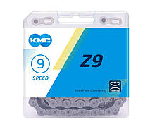 Ланцюг KMC Z9 із замком, 116 ланок, в інд. пакованні, silver/grey