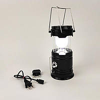 Кемпинговый фонарь-лампа на солнечной батарее, Фонарь настольный черный, Фонарь ручной с солнечной панелью