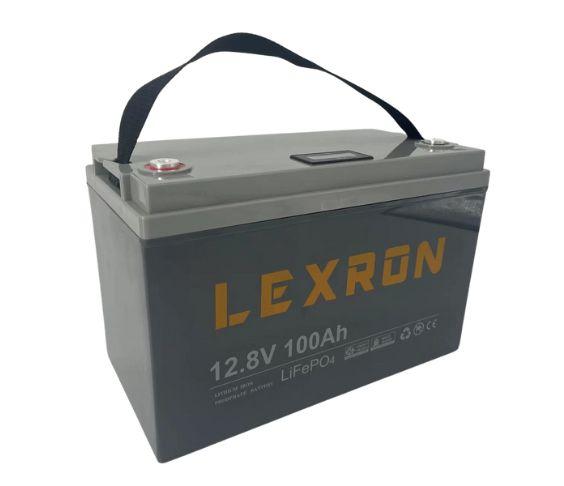 Літій-залізо-фосфатна акумуляторна батарея Lexron LiFePO4 12,8V 100Ah 1280W із вбудованою ВМS платою
