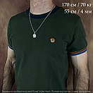 Срібна цепочка чоловіча із підвісом зірка ерцгамми. Чоловічий кулон і ланцюг на шию. 50 см, фото 2