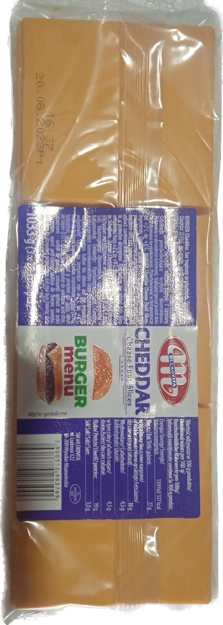 Сыр тостовый Чеддер 1033г ТМ Млековита - фото 2 - id-p1310553538