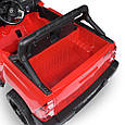 Дитячий електромобіль джип Toyota Hilux 4WD (білий колір), фото 7