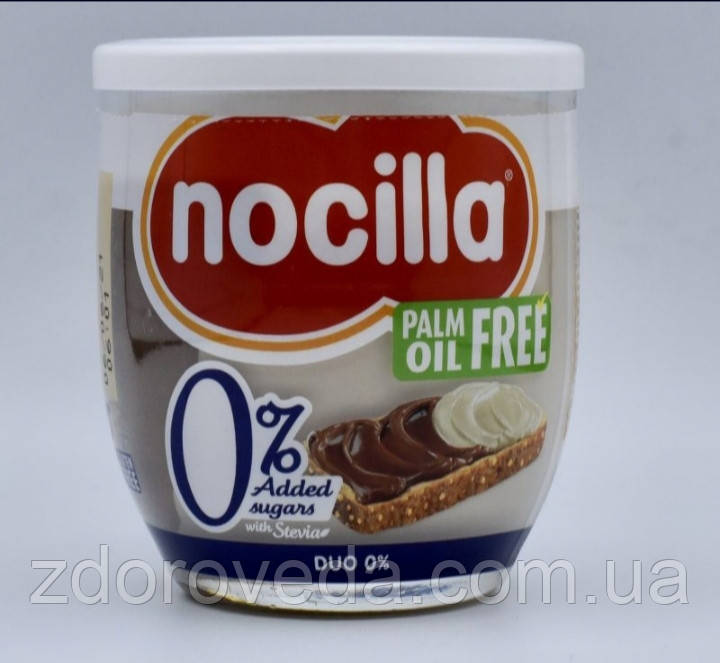 Шоколадно-молочна паста, без цукру та пальмової олії, Nocilla,190г, фото 1