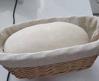Корзинка для расстойки хлеба из лозы, овал на 500 г, 25х14х8