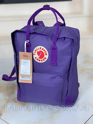 Рюкзак жіночий стильний канкен Fjallraven Kanken Classic 16л фіолетовий, фото 3